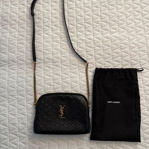 YSL, Gaby- Small  black quilted crossbody bag